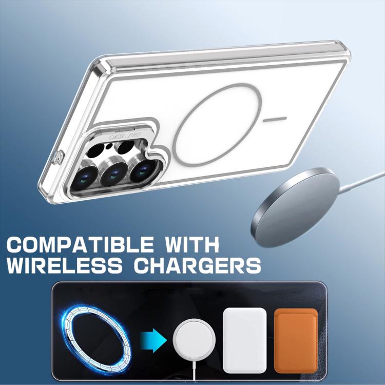 For Samsung Galaxy S26 Ultra 5G Bright Color Blocking Camera Bracket Magnetic Phone Case