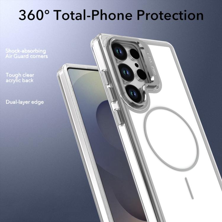 For Samsung Galaxy S26 Ultra 5G Bright Color Blocking Camera Bracket Magnetic Phone Case