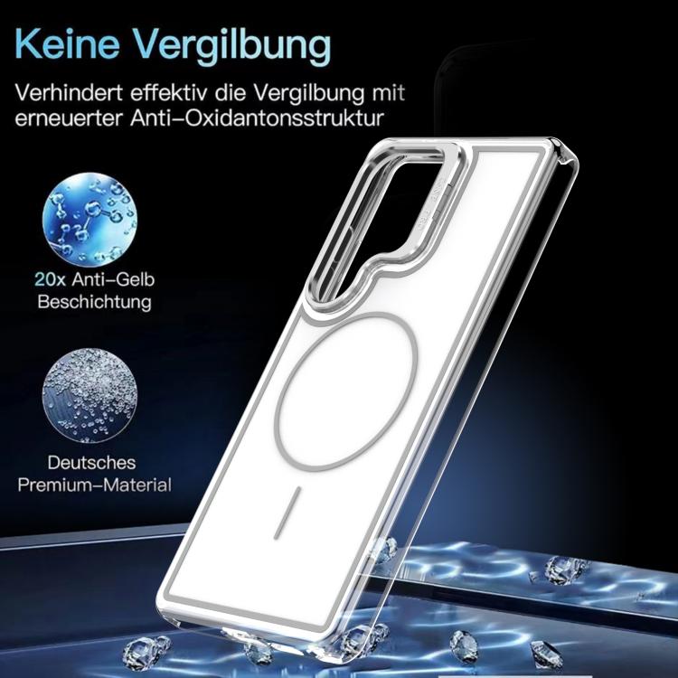 For Samsung Galaxy S26 Ultra 5G Bright Color Blocking Camera Bracket Magnetic Phone Case