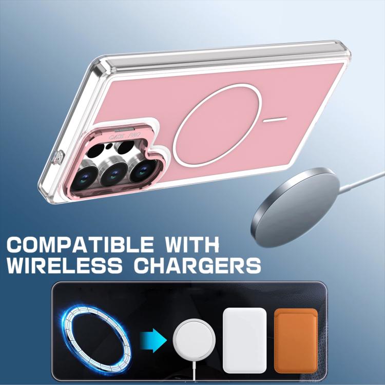 For Samsung Galaxy S26 Ultra 5G Bright Color Blocking Camera Bracket Magnetic Phone Case