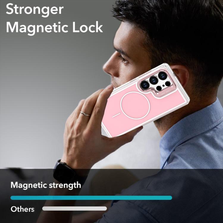 For Samsung Galaxy S26 Ultra 5G Bright Color Blocking Camera Bracket Magnetic Phone Case