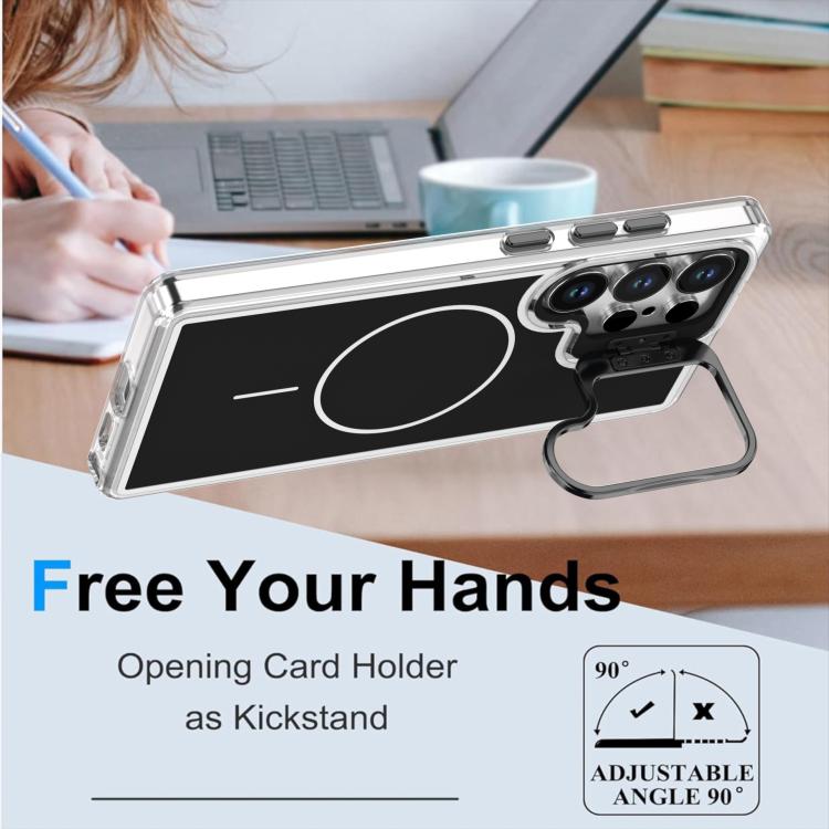 For Samsung Galaxy S26 Ultra 5G Bright Color Blocking Camera Bracket Magnetic Phone Case