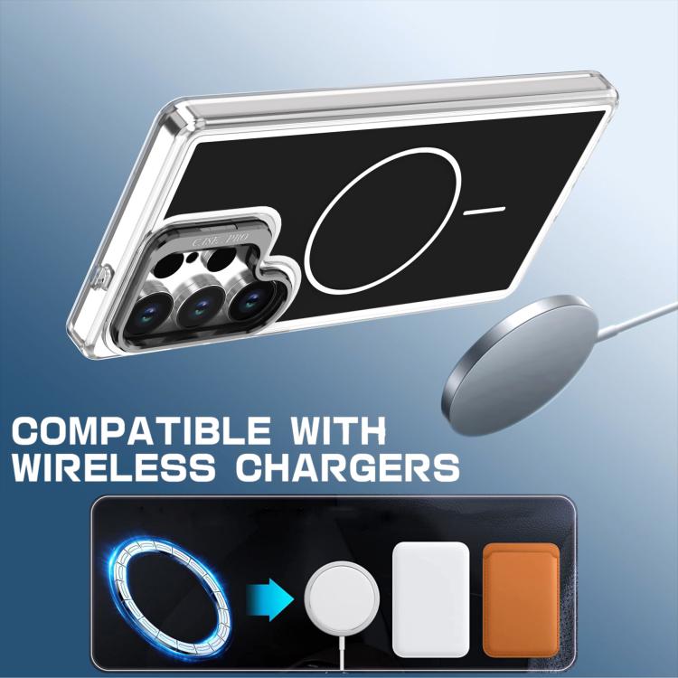 For Samsung Galaxy S26 Ultra 5G Bright Color Blocking Camera Bracket Magnetic Phone Case