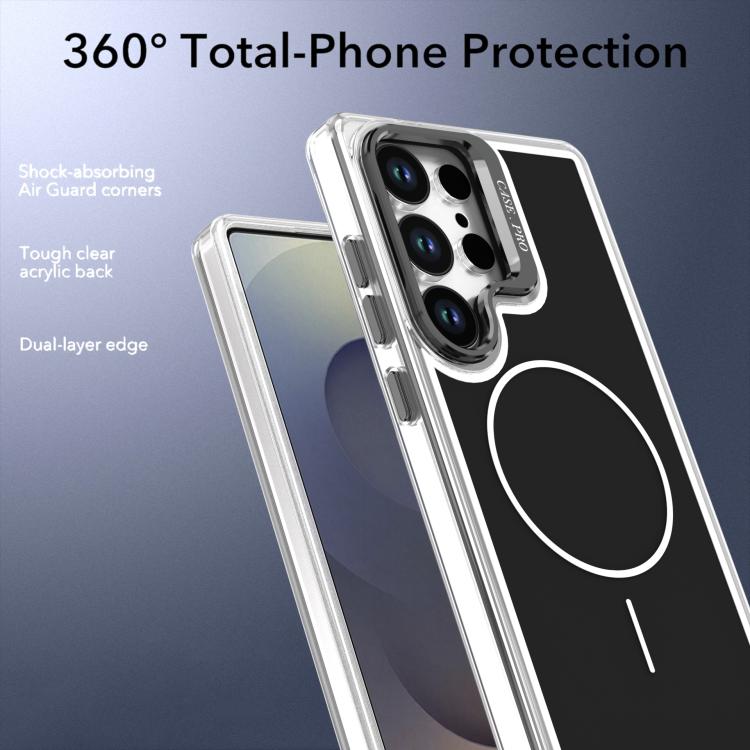 For Samsung Galaxy S26 Ultra 5G Bright Color Blocking Camera Bracket Magnetic Phone Case