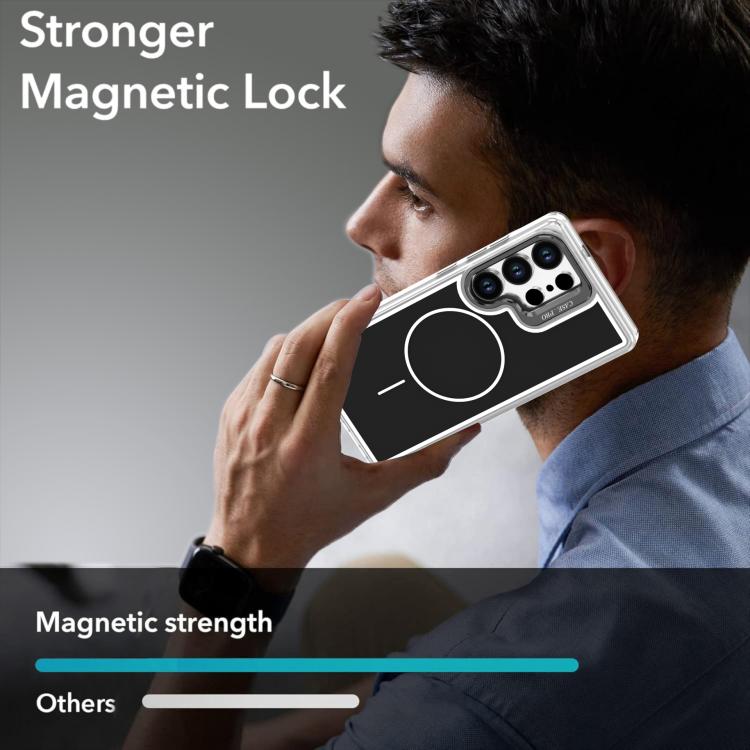 For Samsung Galaxy S26 Ultra 5G Bright Color Blocking Camera Bracket Magnetic Phone Case