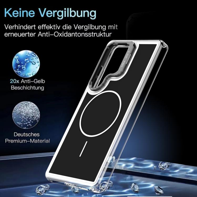 For Samsung Galaxy S26 Ultra 5G Bright Color Blocking Camera Bracket Magnetic Phone Case