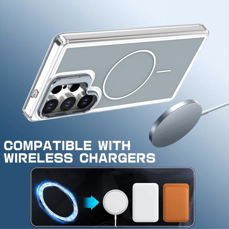 For Samsung Galaxy S26 Ultra 5G Bright Color Blocking Camera Bracket Magnetic Phone Case