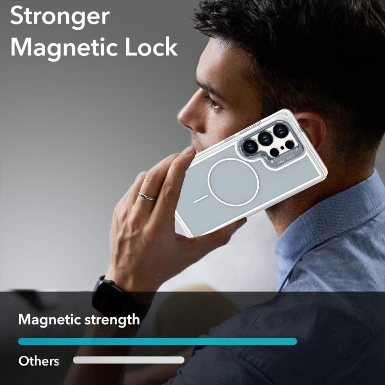 For Samsung Galaxy S26 Ultra 5G Bright Color Blocking Camera Bracket Magnetic Phone Case