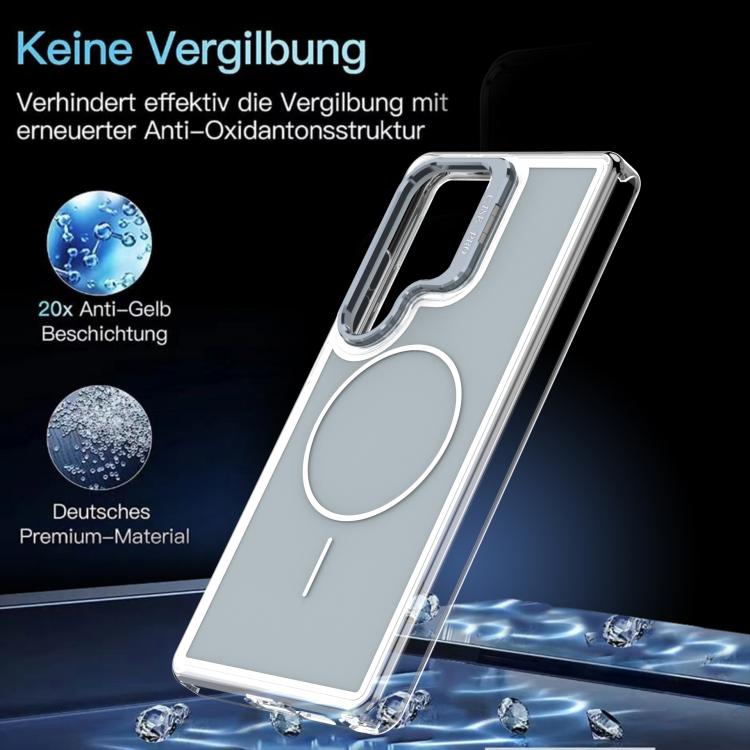 For Samsung Galaxy S26 Ultra 5G Bright Color Blocking Camera Bracket Magnetic Phone Case