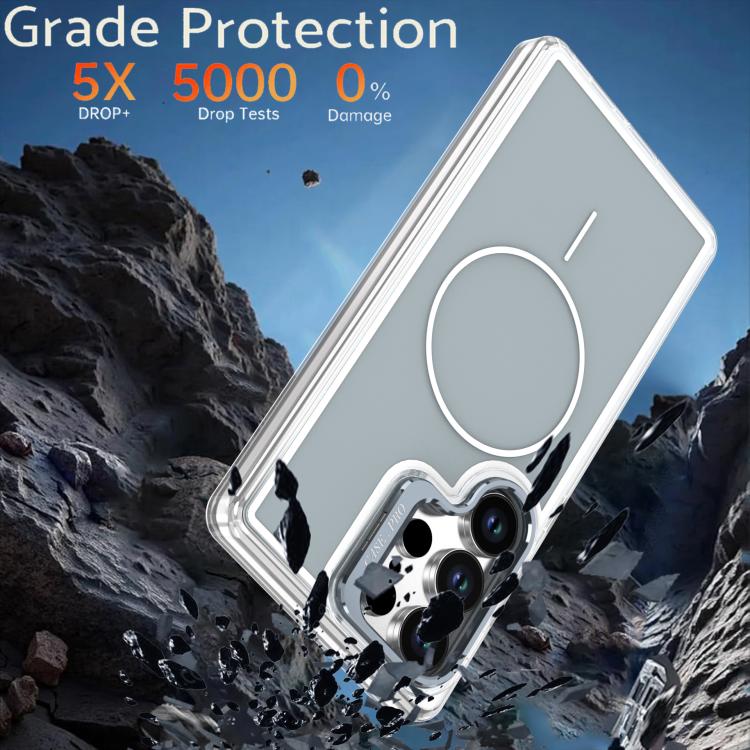 For Samsung Galaxy S26 Ultra 5G Bright Color Blocking Camera Bracket Magnetic Phone Case