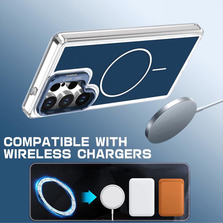 For Samsung Galaxy S26 Ultra 5G Bright Color Blocking Camera Bracket Magnetic Phone Case
