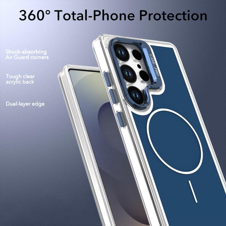 For Samsung Galaxy S26 Ultra 5G Bright Color Blocking Camera Bracket Magnetic Phone Case