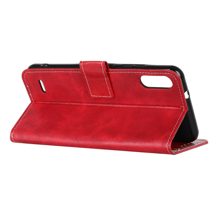 For LG K22 Retro Crazy Horse Texture Horizontal Flip Leather Case with Holder & Card Slots & Photo Frame & Wallet