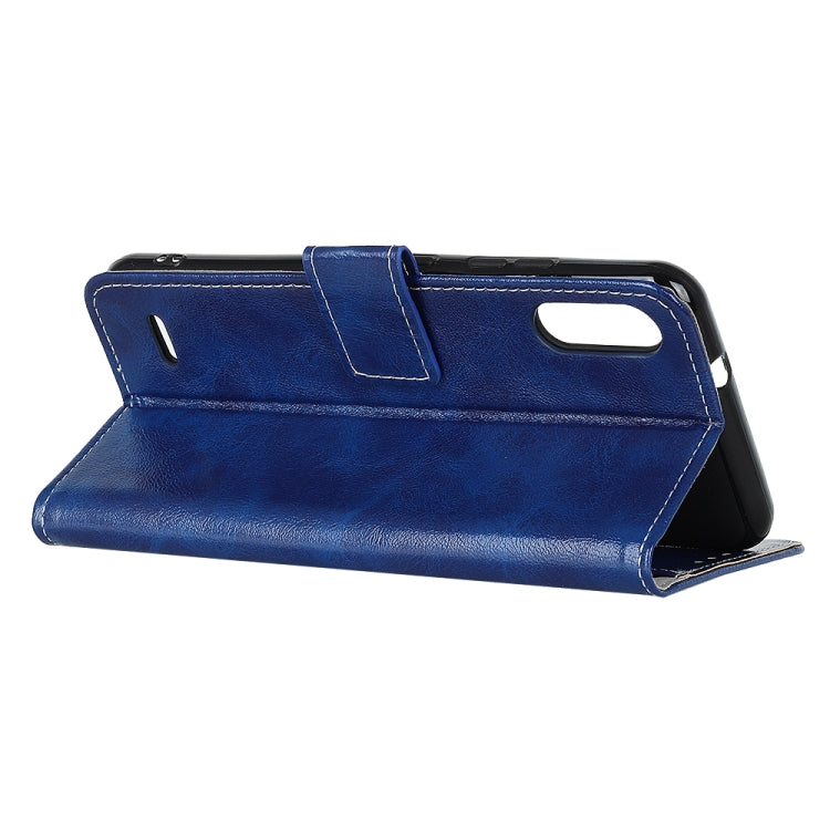 For LG K22 Retro Crazy Horse Texture Horizontal Flip Leather Case with Holder & Card Slots & Photo Frame & Wallet