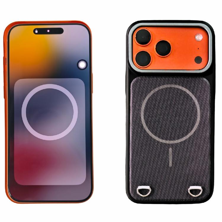 For iPhone 17 Pro Max Skin Feel PC + Technology Cloth Magnetic Phone Case