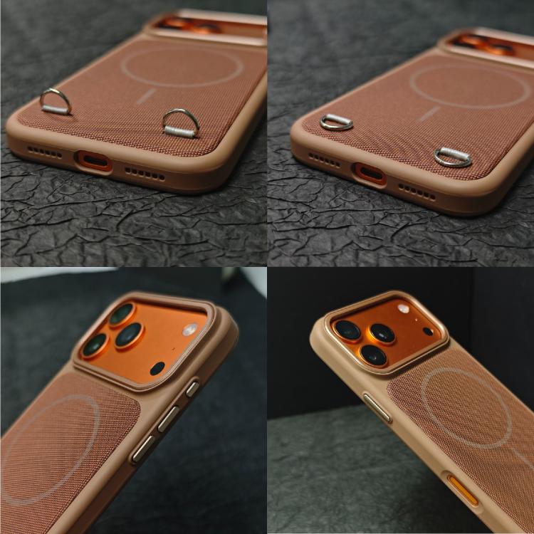 For iPhone 17 Pro Skin Feel PC + Technology Cloth Magnetic Phone Case