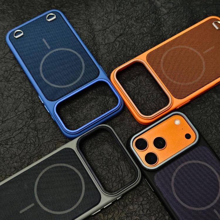 For iPhone 17 Pro Max Skin Feel PC + Technology Cloth Magnetic Phone Case