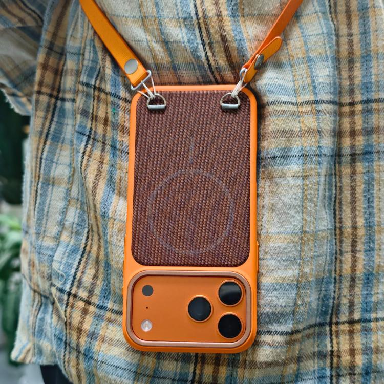 For iPhone 17 Pro Max Skin Feel PC + Technology Cloth Magnetic Phone Case