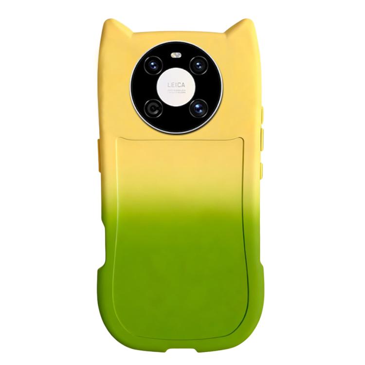 For Huawei Mate 40 Gradient Cat Ear Design TPU Phone Case