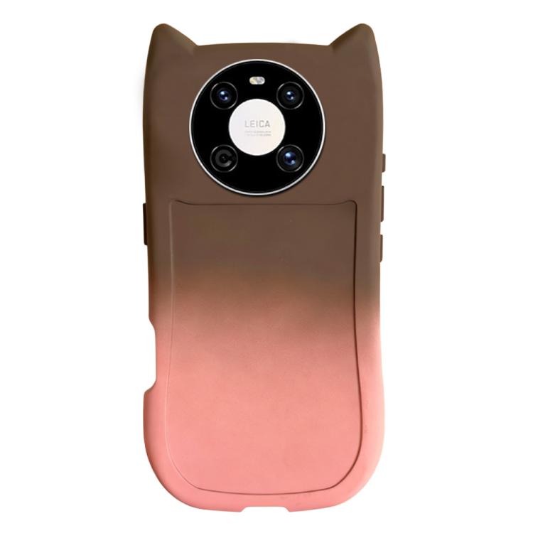 For Huawei Mate 40 Gradient Cat Ear Design TPU Phone Case