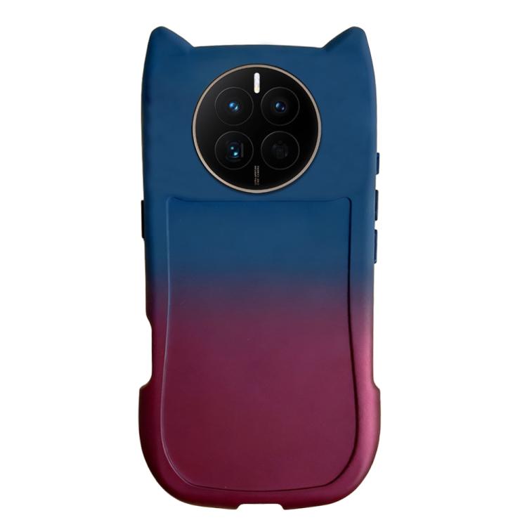 For Huawei Mate 50 Gradient Cat Ear Design TPU Phone Case