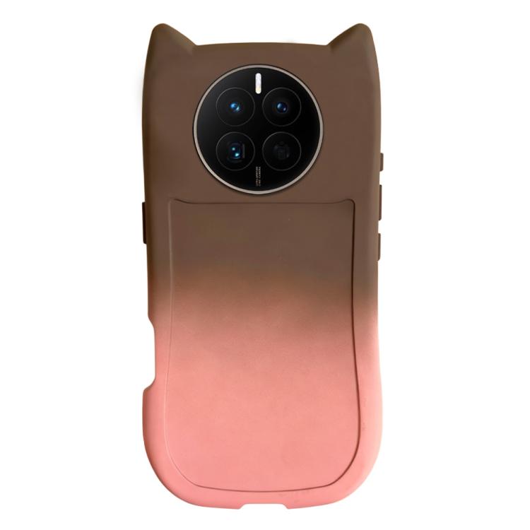 For Huawei Mate 50 Gradient Cat Ear Design TPU Phone Case
