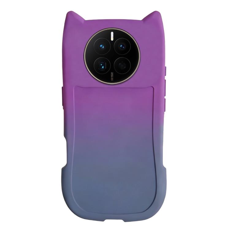 For Huawei Mate 50 Gradient Cat Ear Design TPU Phone Case