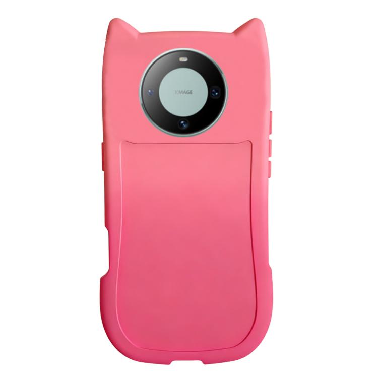For Huawei Mate 60 Gradient Cat Ear Design TPU Phone Case