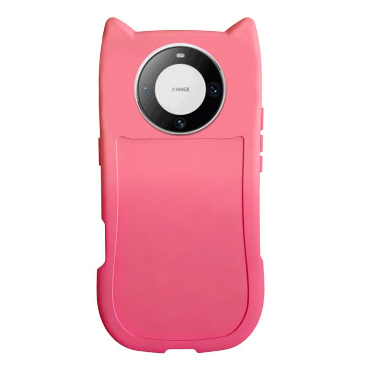For Huawei Mate 60 Pro Gradient Cat Ear Design TPU Phone Case