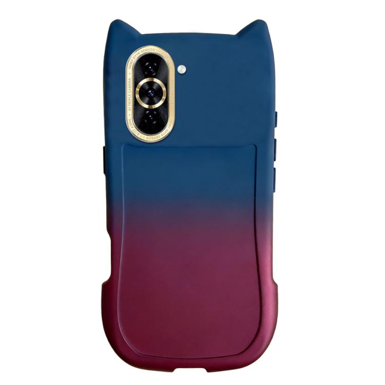 For Huawei Nova 10 Pro Gradient Cat Ear Design TPU Phone Case
