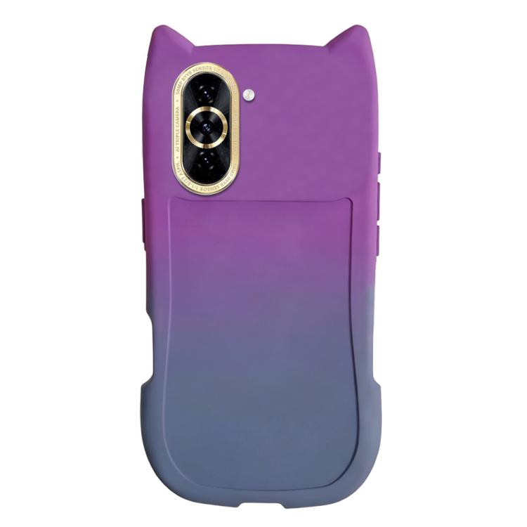 For Huawei Nova 10 Pro Gradient Cat Ear Design TPU Phone Case