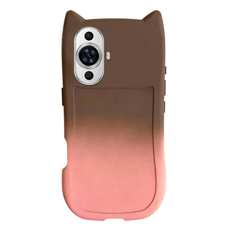 For Huawei Nova 11 Gradient Cat Ear Design TPU Phone Case