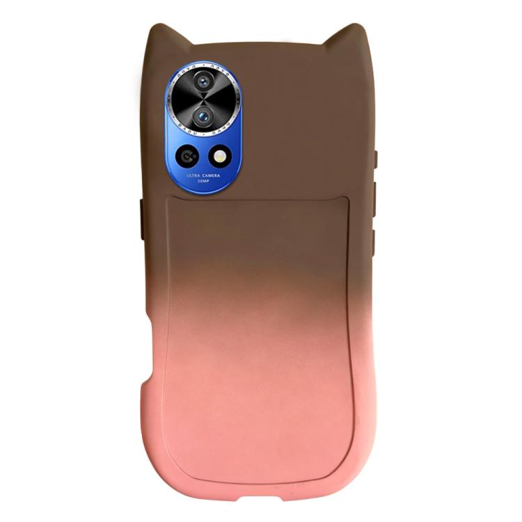 For Huawei Nova 12 Pro Gradient Cat Ear Design TPU Phone Case