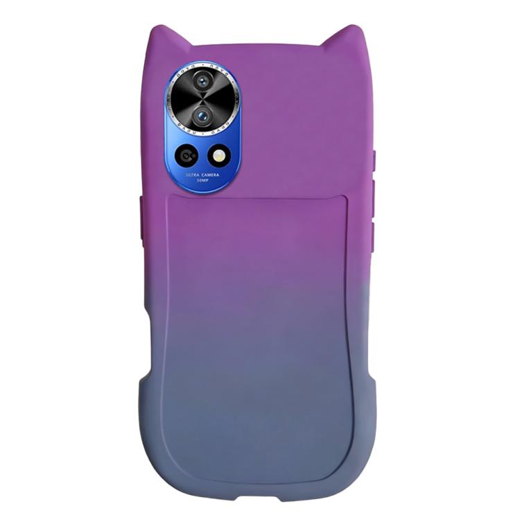 For Huawei Nova 12 Pro Gradient Cat Ear Design TPU Phone Case