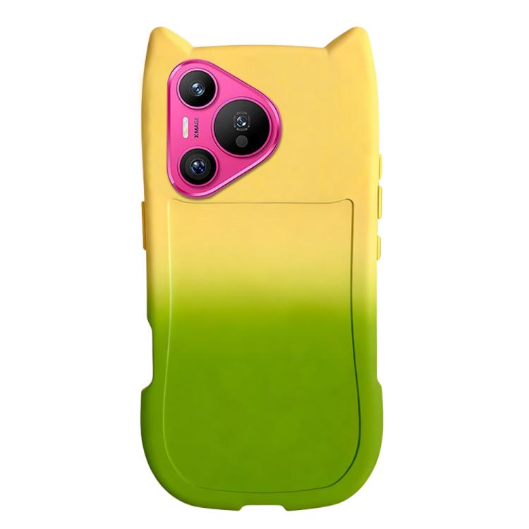 For Huawei Pura 70 Gradient Cat Ear Design TPU Phone Case