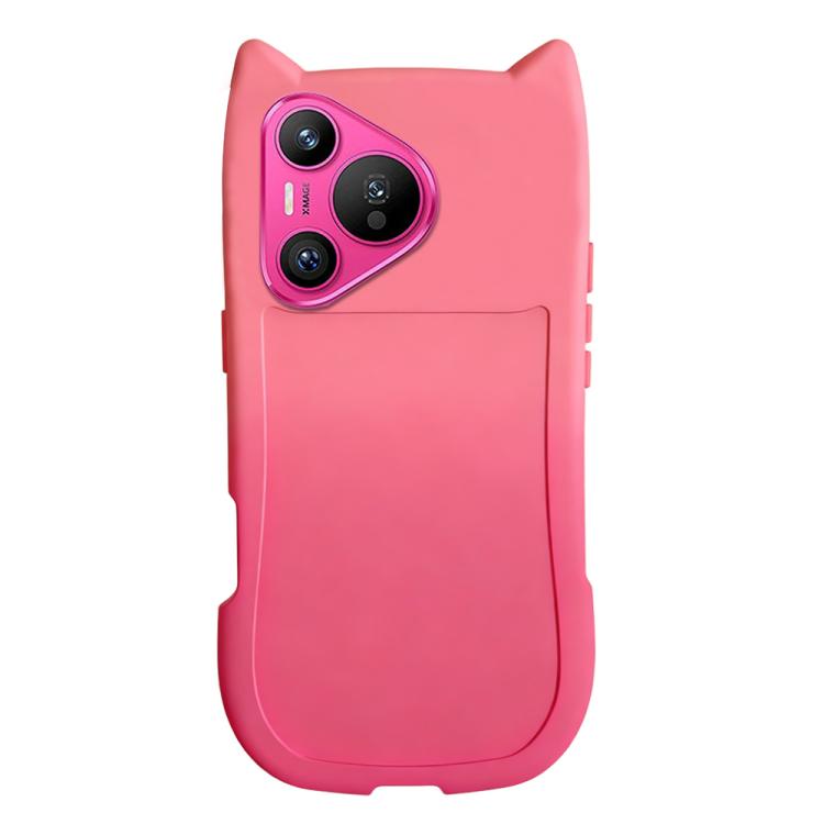 For Huawei Pura 70 Gradient Cat Ear Design TPU Phone Case