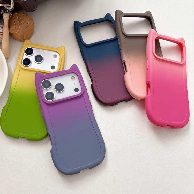 For Honor 50 Gradient Cat Ear Design TPU Phone Case