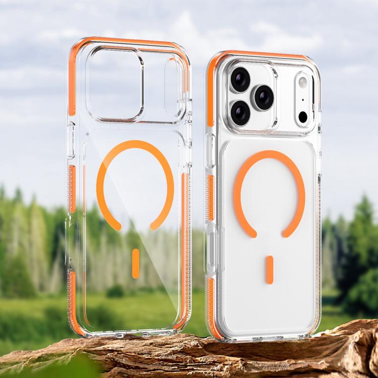 For iPhone 17 Pro Max Ice Armor Magnetic PC Hybrid TPU Phone Case