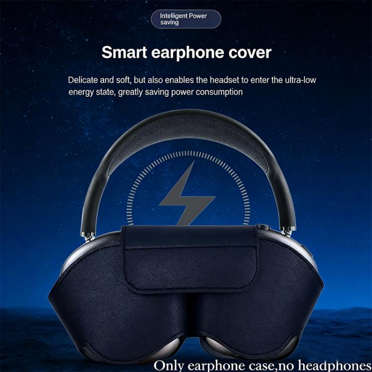 For AirPods Max 2 / Max PU Vegan Leather Magnetic Buckle Headphone Protective Cover