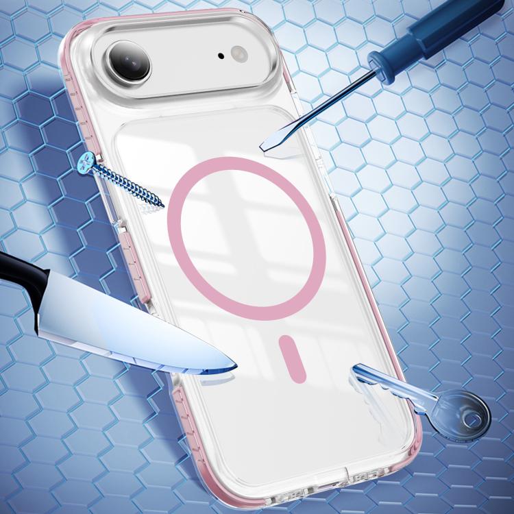 For iPhone Air Crystal Shield Clear Magnetic Acrylic Hybrid TPU Phone Case
