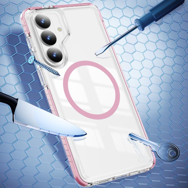 For Samsung Galaxy S26 5G Crystal Shield Clear Magnetic Acrylic Hybrid TPU Phone Case