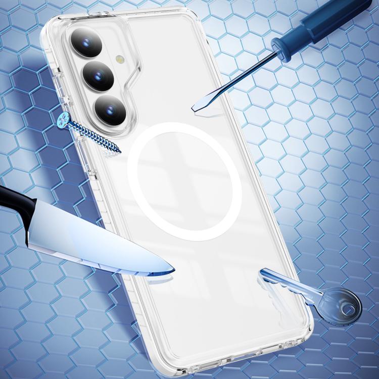 For Samsung Galaxy S26 5G Crystal Shield Clear Magnetic Acrylic Hybrid TPU Phone Case