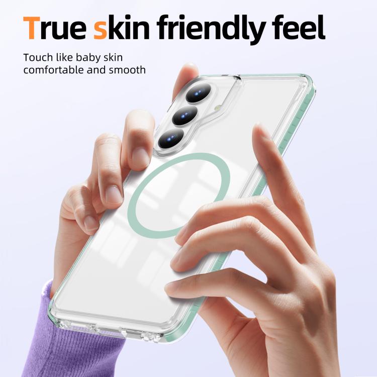For Samsung Galaxy S26 5G Crystal Shield Clear Magnetic Acrylic Hybrid TPU Phone Case