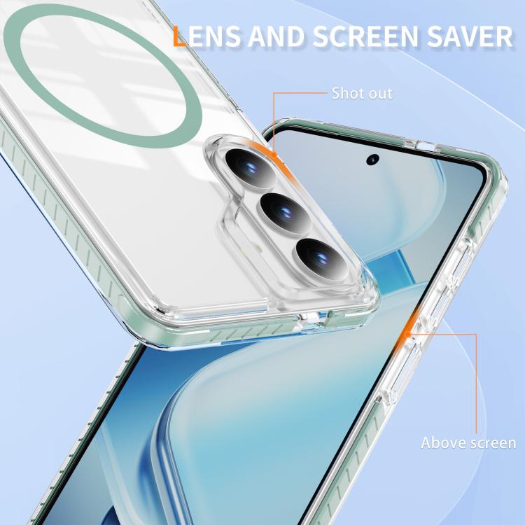 For Samsung Galaxy S26 5G Crystal Shield Clear Magnetic Acrylic Hybrid TPU Phone Case