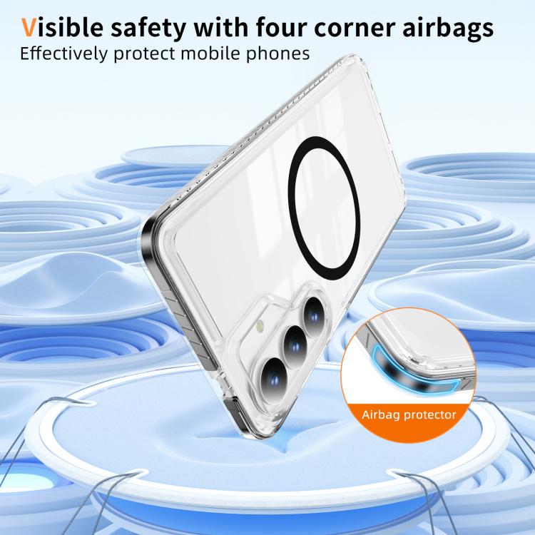 For Samsung Galaxy S26 5G Crystal Shield Clear Magnetic Acrylic Hybrid TPU Phone Case