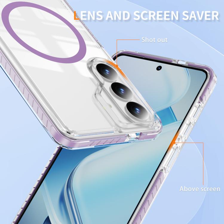 For Samsung Galaxy S26 5G Crystal Shield Clear Magnetic Acrylic Hybrid TPU Phone Case