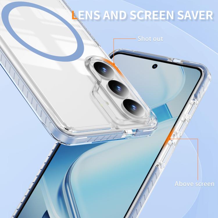 For Samsung Galaxy S26 5G Crystal Shield Clear Magnetic Acrylic Hybrid TPU Phone Case