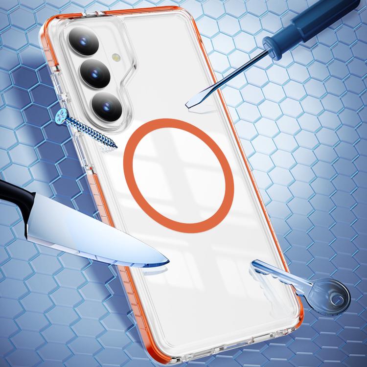 For Samsung Galaxy S26 5G Crystal Shield Clear Magnetic Acrylic Hybrid TPU Phone Case