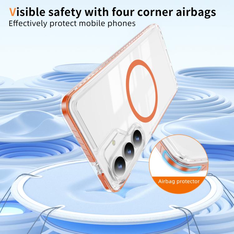 For Samsung Galaxy S26 5G Crystal Shield Clear Magnetic Acrylic Hybrid TPU Phone Case