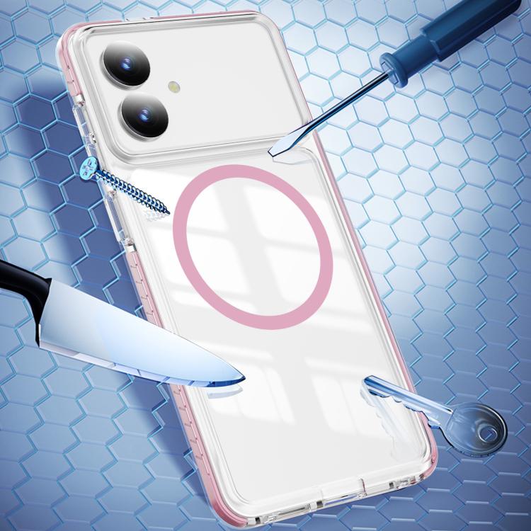 For Samsung Galaxy S26 Edge 5G Crystal Shield Clear Magnetic Acrylic Hybrid TPU Phone Case